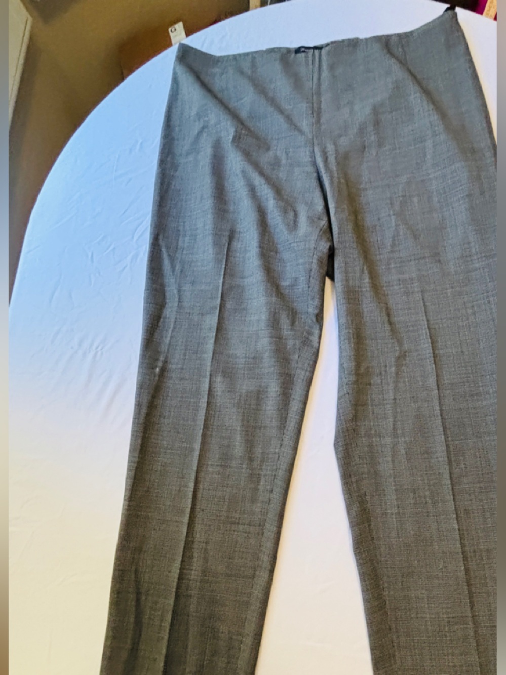 Lafayette 148 New York Gray Tailored Dress Pants 100% Virgin Wool Women’s 14 - Picture 5 of 12